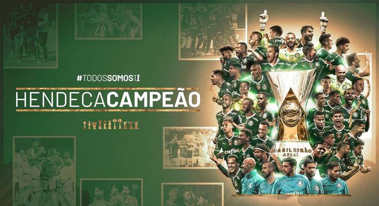 Palmeiras conquistou o 11º título do Campeonato Brasileiro sem entrar em campo