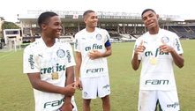 Endrick, Vareta e Luis Guilherme fazem história na base do Palmeiras