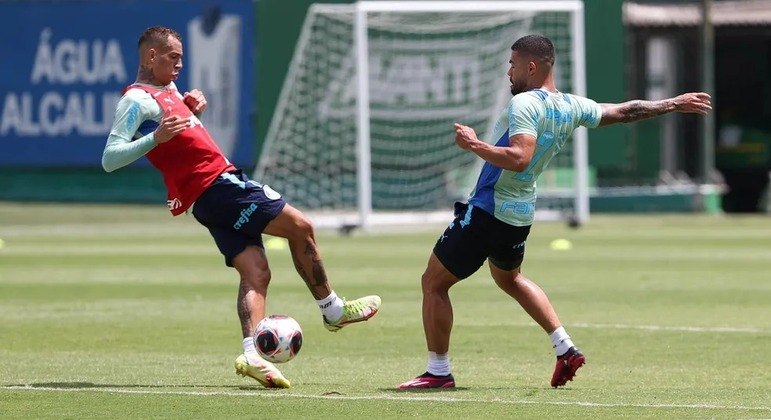 Palmeiras em treino nesta quinta-feira (23)