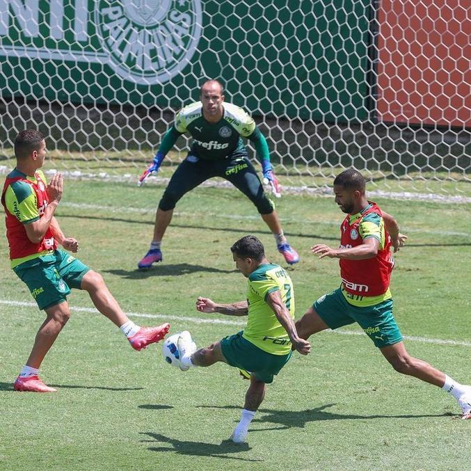 Palmeiras realizou em São Paulo o último treino antes do confronto pela Recopa