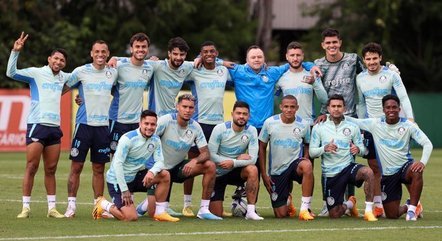 Palmeiras em treino pelo Brasileirão