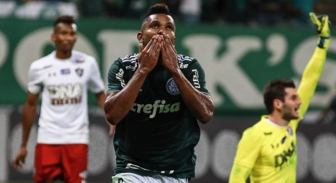 Borja abriu o placar na importante vitória do Palmeiras no Brasileirão
