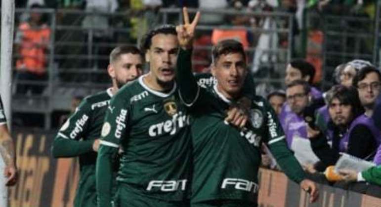 Palmeiras x Santos - Comemoração Palmeiras