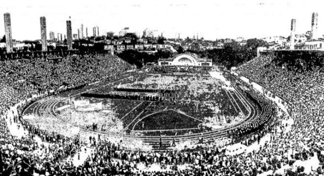 A abertura do Pan de 1963, em São Paulo