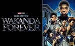 Pantera Negra: Wakanda Forever - novembro de 2022Apesar de enfrentar problemas durante suas filmagens, com a suposta negação de Letitia Wright em tomar a vacina contra a covid-19, o segundo filme de Pantera Negra ainda segue programado para novembro do próximo ano. Com a morte de Chadwick Boseman, que interpretava T'Challa, fãs querem saber quem deve assumir o manto do Pantera Negra. Especialistas e o público acreditam que Shuri, personagem de Letitia, seria a melhor escolha, mas com todas as polêmicas atuais, a dúvida segue no ar. Grande parte do elenco do primeiro filme retorna e o cineasta Ryan Coogler dirige mais uma vez. A Marvel já informou que o personagem de Chadwick não será interpretado por outro ator