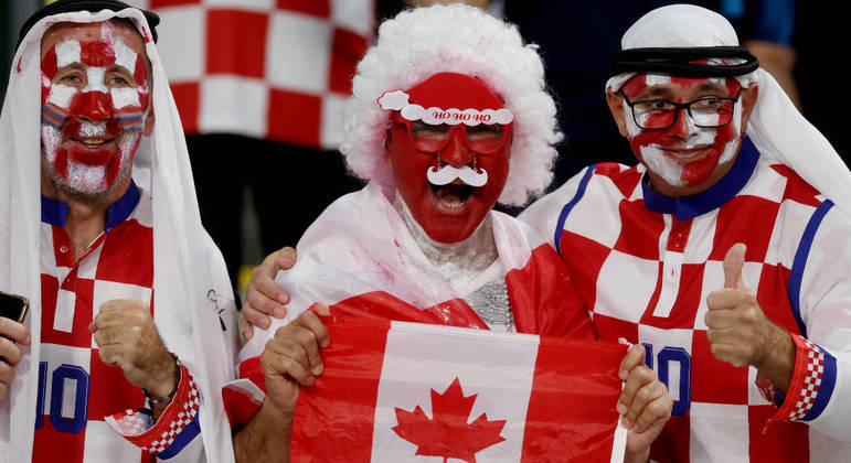 Papai Noel manda apoio para o Canadá na partida contra a Croácia