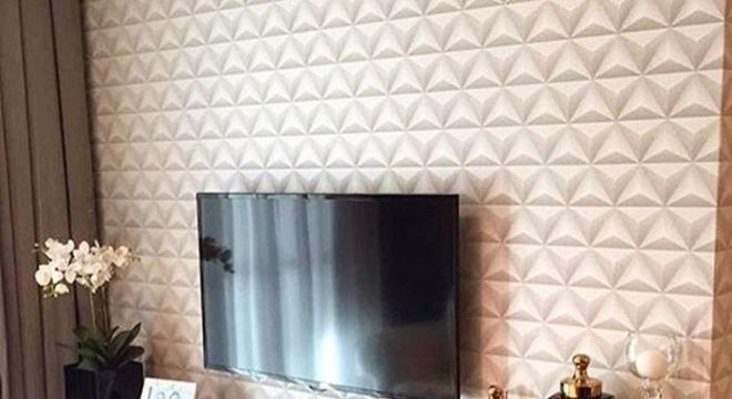 papel de parede 3d - painel de tv em papel de parede 3d