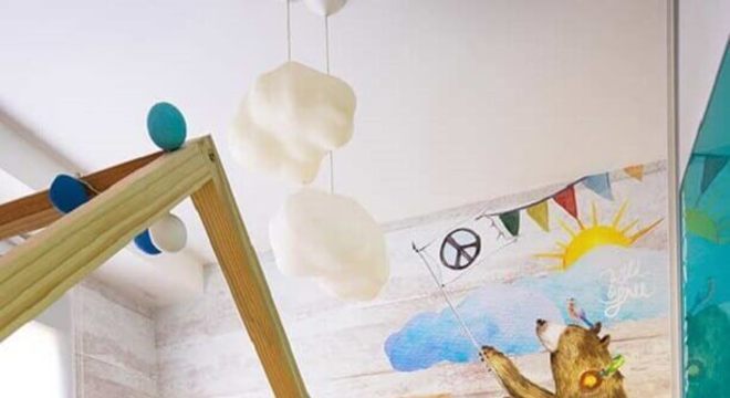 papel de parede infantil para quarto montessoriano