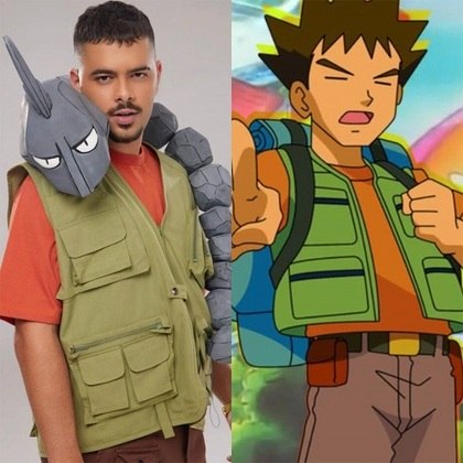 Para outro show, o artista se trajou de Brock, personagem do desenho “Pokemón”. “Brock, eu escolho você”, brincou na legenda.