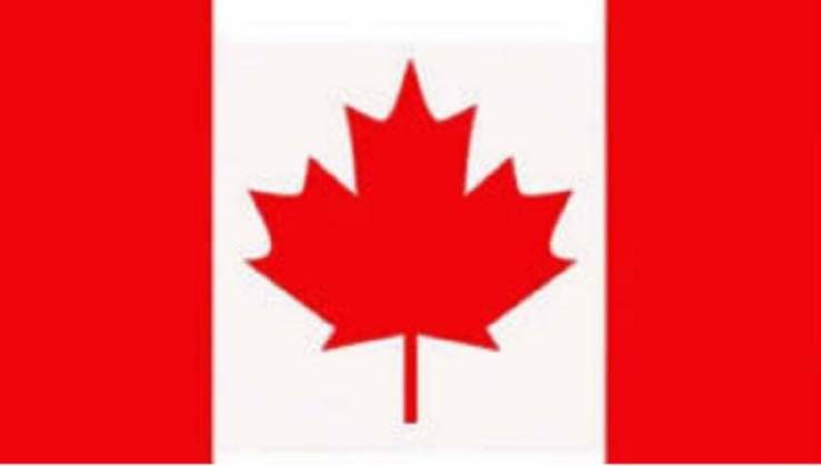Para quem não lembra, aí está a bandeira do Canadá com o seu símbolo maior: uma folha de bordo. 