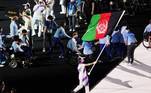 Mais da homenagem ao Afeganistão, sem representantes, mas com sua bandeira presente no Jogos Paralímpicos