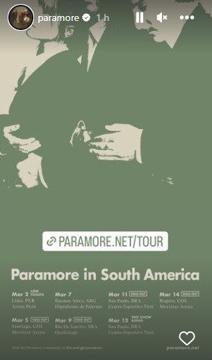 Post do Paramore