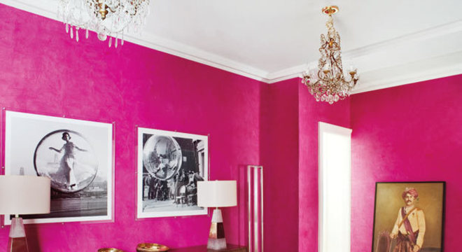parede fúcsia