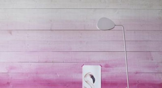 parede ombré decor na cor fúcsia 