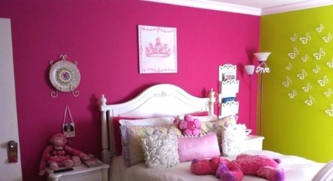 parede rosa fúcsia