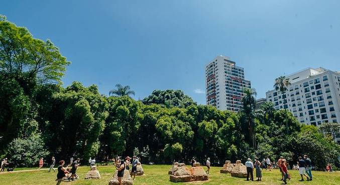 O Parque Municipal Augusta 'Prefeito Bruno Covas', em dia de sol em São Paulo