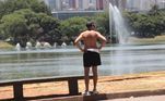 Parque do Ibirapuera também foi opção de lazer ao ar livre em mais um dia de temperaturas altas na capital paulista
