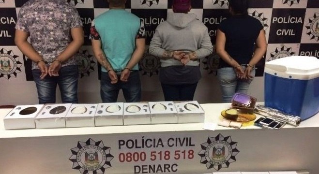 Quatro foram presos pela produção e venda de ovos de Páscoa com maconha