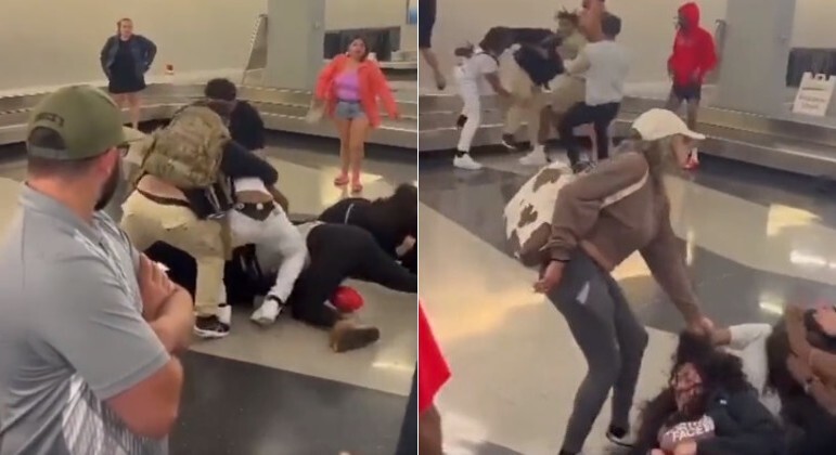 Passageiros protagonizam briga generalizada no principal aeroporto de Chicago (EUA)