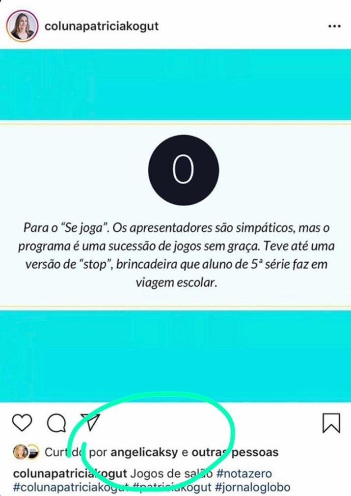 Angélica não curtiu a nova atração da Globo