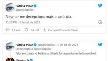 A inimiga de Neymar agora é Patricia Pillar. Depois pergunta por que não é respeitado