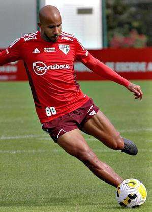 Patrick em treino do São Paulo 