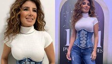 Paula Fernandes exibe cintura fina ao usar corselet e divide opiniões: 'Nem respira'