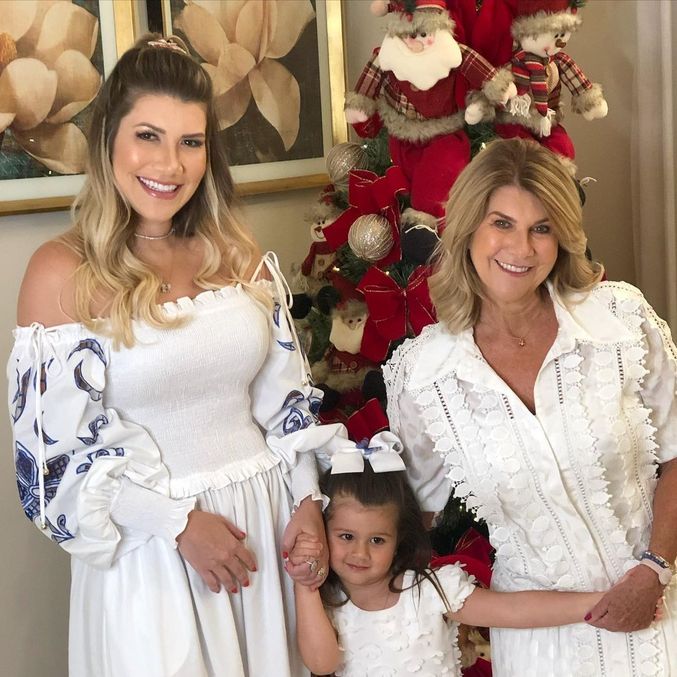 Paula Vaccari, mulher de Cristiano, e a mãe dela, Cidinha Silva