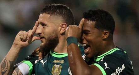 Endrick e Zé Rafael, do Palmeiras