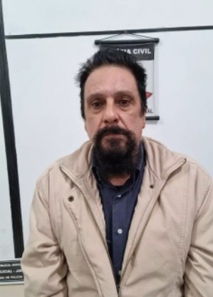 Paulo Cupertino ao ser capturado pela Polícia Civil