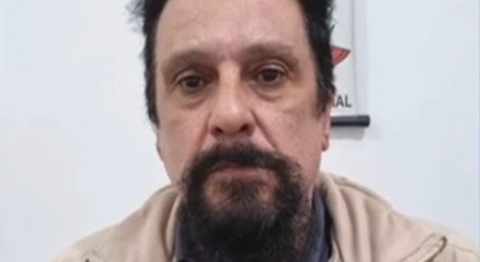 Paulo Cupertino ao ser preso, em maio