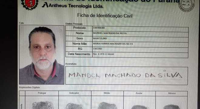 Paulo Cupertino, assassino de Rafael Miguel, tirou RG falso com nome de Manoel Machado da Silva 