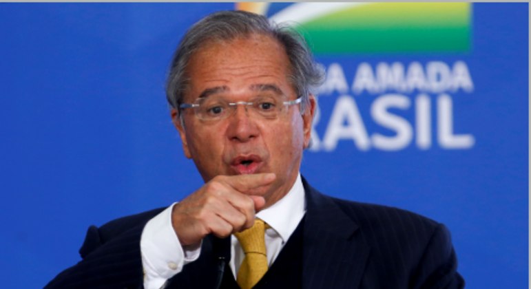 O ministro da Economia, Paulo Guedes, em evento em Brasília  