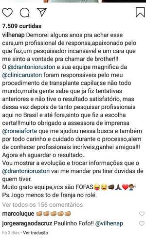 Ator desabafa sobre transplante