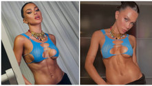 Após críticas, Flavia Pavanelli volta a exibir barriga sarada e rebate seguidora: 'Chata' 