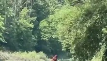 Homem diz ter filmado pé-grande carregando um bebê em rio