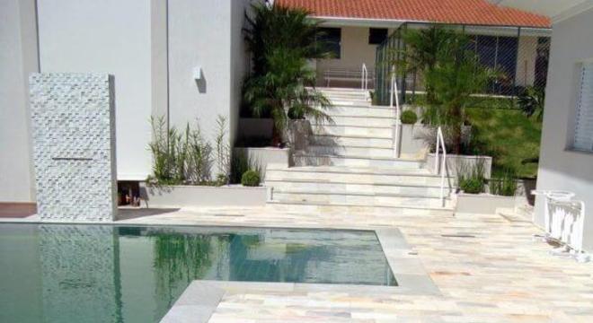 Pedra mineira para piscina