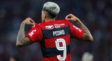 Pedro comemora gol pelo Flamengo no Campeonato Carioca