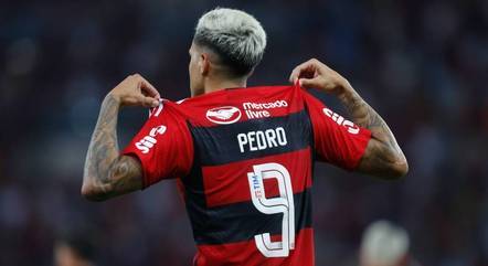 Pedro comemora gol pelo Flamengo no Campeonato Carioca