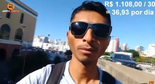 Em vídeo chamado "Estou perdendo dinheiro?", Pedro diz que poderia ganhar mais se largasse o emprego fixo