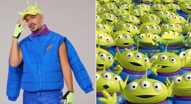 E que tal esse look baseado nos alienígenas de Toy Story? 