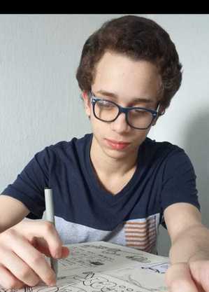 Pedro Vinício cria as imagens de todas as postagens