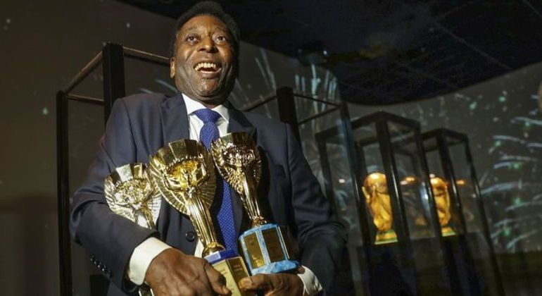 Pelé conquistou três Copas do Mundo com a camisa da seleção brasileira