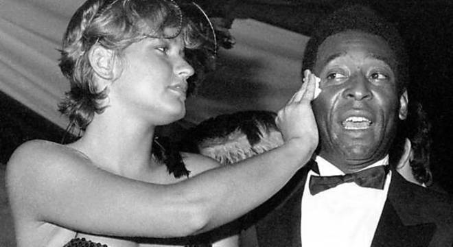 Xuxa, uma das inúmeras namoradas de Pelé. Sua vida amorosa foi intensa