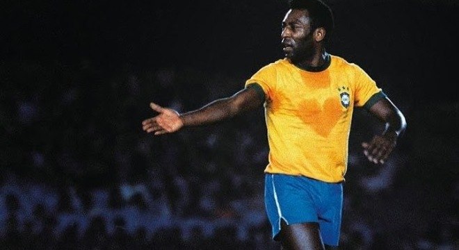 O suor em forma de coração. A melhor representação de Pelé pela Seleção