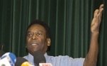 BRAZIL SOCCER PELE:Brazilian former soccer player Edson Arantes do Nascimento 'Pele' attends a press conference after being released from hospital in Sao Paulo, Brazil, 09 December 2014. Pele has recovered well from an urinal infection after two weeks under treatment. EFE/Sebastiao Moreira

