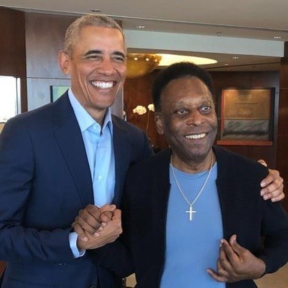 Maio de 2019: último grande evento públicoFeliz por estar no mesmo time de Barack Obama por um mundo melhor. Foi assim que o ex-jogador definiu seu encontro com o ex-presidente dos EUA