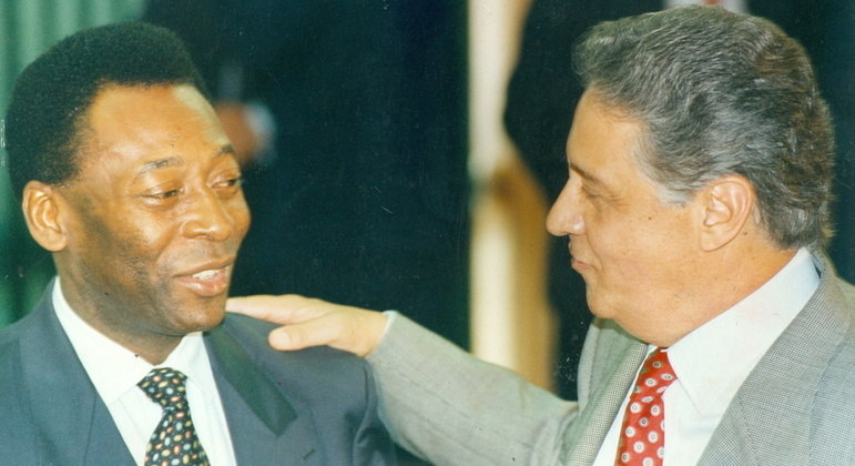 Pelé foi o primeiro ministro do Esporte, entre 1995 e 1998, na era Fernando Henrique Cardoso