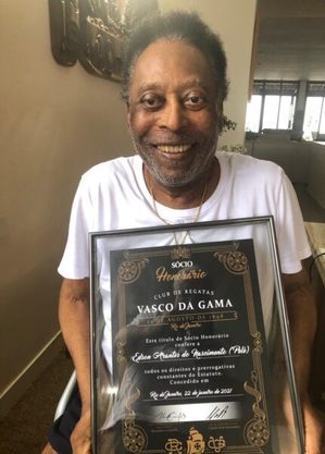 Pelé recebeu título do Vasco