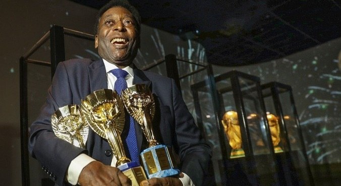 Pelé conquistou três Copas do Mundo e marcou 1.281 gols na carreira